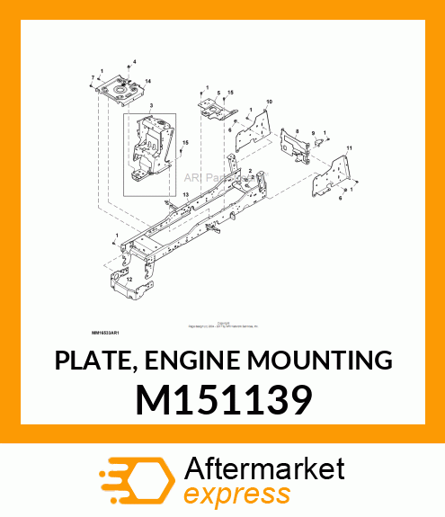 PLATE, ENGINE MOUNTING M151139