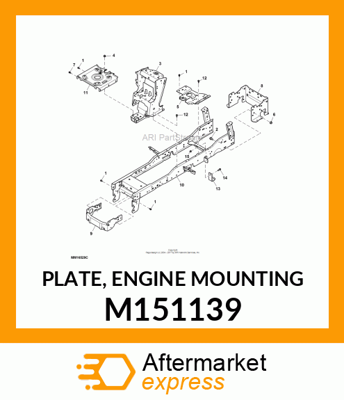 PLATE, ENGINE MOUNTING M151139