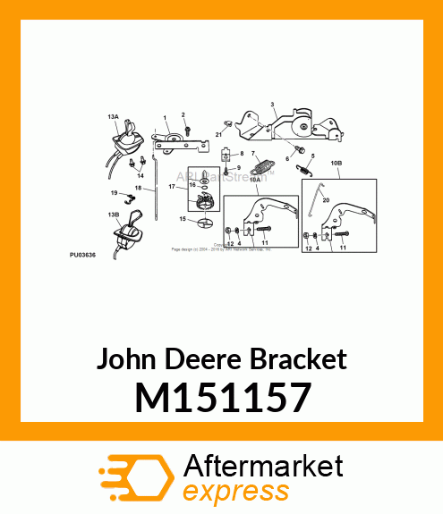 BRACKET, BRACKET, CONTROL M151157