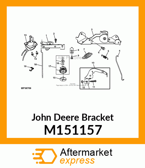 BRACKET, BRACKET, CONTROL M151157