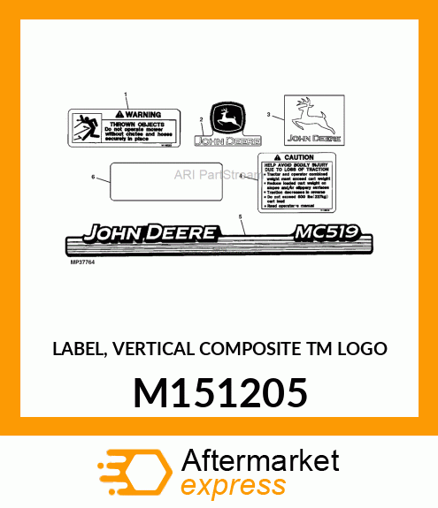 LABEL, VERTICAL COMPOSITE TM LOGO M151205