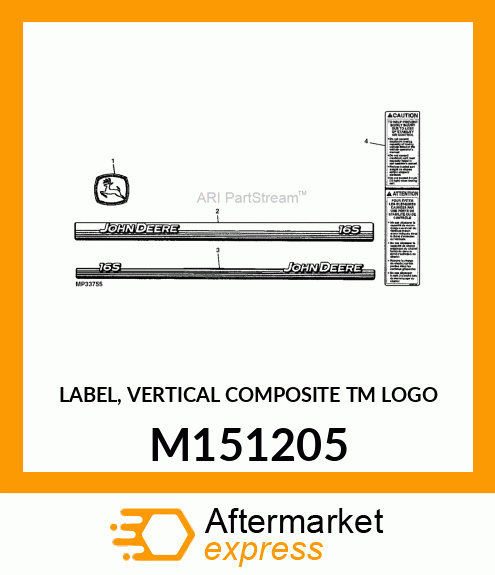 LABEL, VERTICAL COMPOSITE TM LOGO M151205