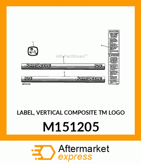 LABEL, VERTICAL COMPOSITE TM LOGO M151205