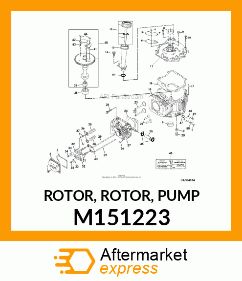 ROTOR, ROTOR, PUMP M151223