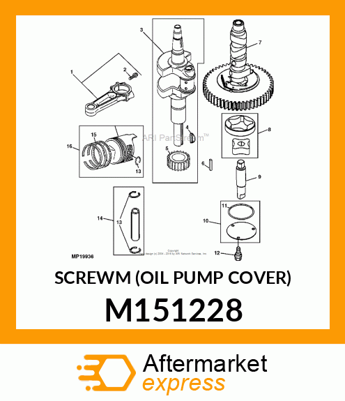 SCREWM (OIL PUMP COVER) M151228