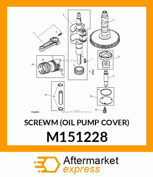 SCREWM (OIL PUMP COVER) M151228