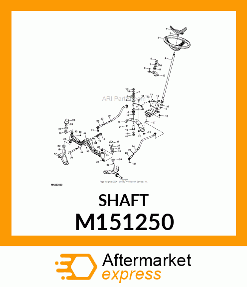 SHAFT, SECTOR M151250