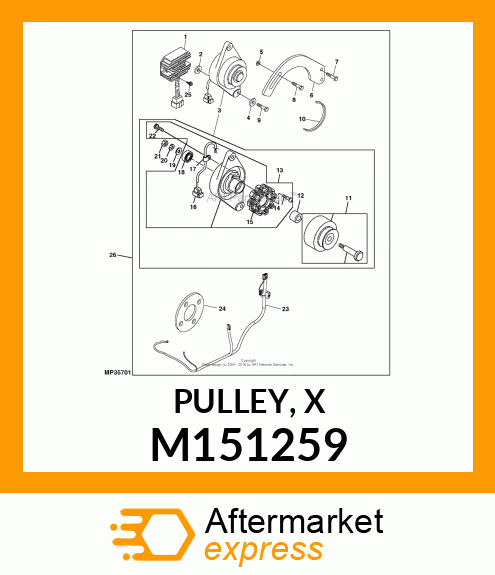 PULLEY, X M151259