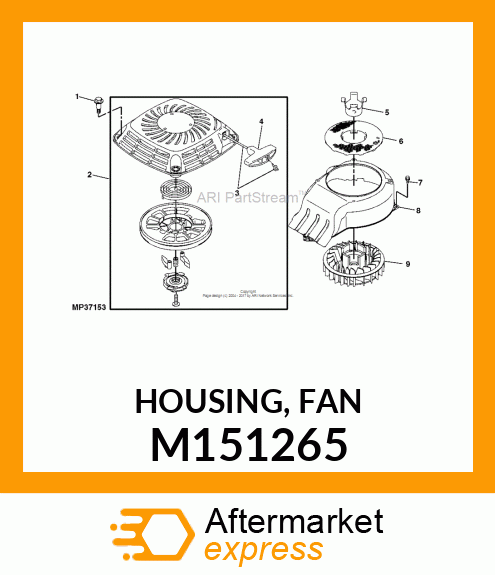 HOUSING, FAN M151265