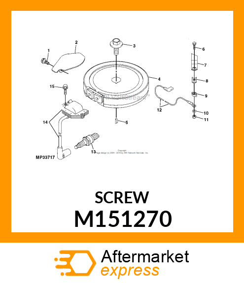 BOLT, BOLT,4X16 M151270