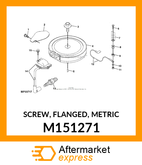 SCREW, FLANGED, METRIC M151271