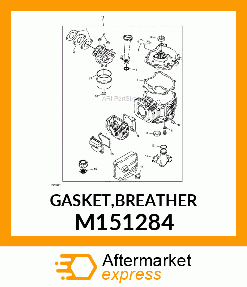 GASKET,BREATHER M151284