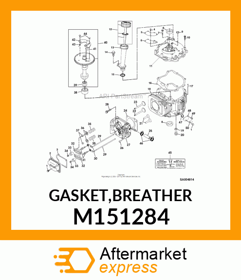 GASKET,BREATHER M151284