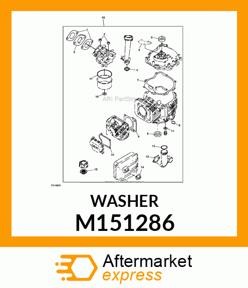 GASKET, 12 X 19 X 1.27 M151286