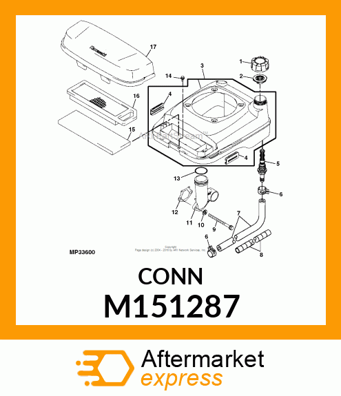 GASKET, INTAKE PIPE M151287