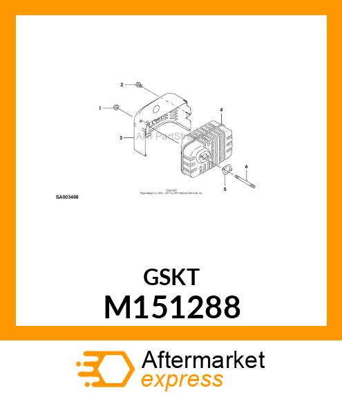 GASKET,MUFFLER M151288