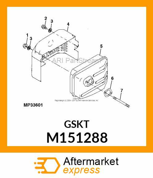 GASKET,MUFFLER M151288