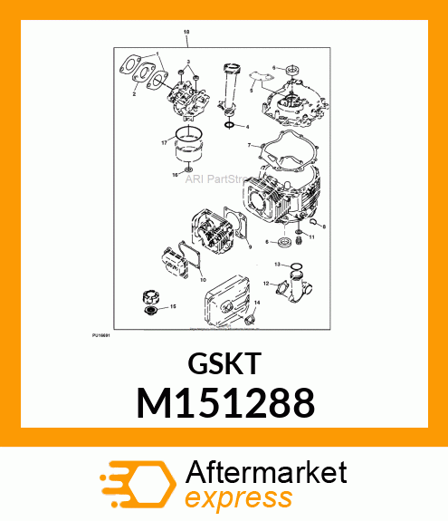 GASKET,MUFFLER M151288