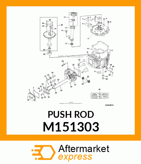 PUSH ROD, ROD M151303