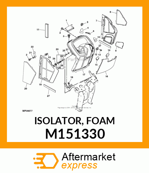 ISOLATOR, FOAM M151330