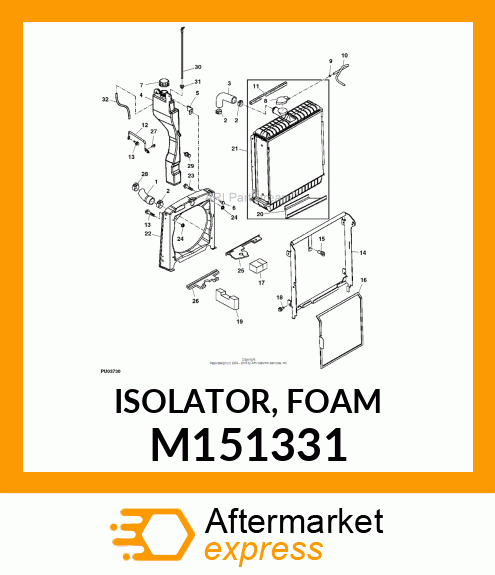 ISOLATOR, FOAM M151331