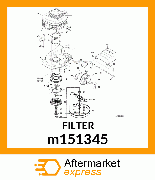 ELEMENT, AIR FILTER m151345