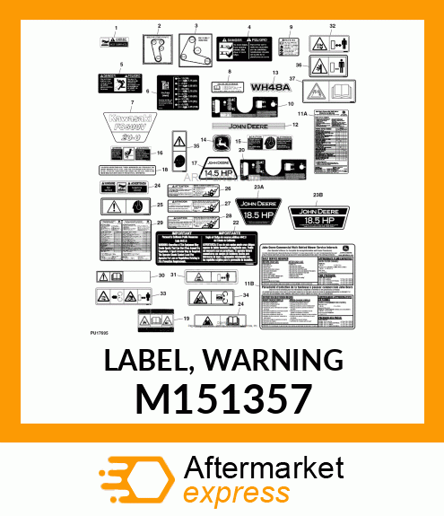 LABEL, WARNING M151357