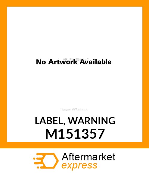 LABEL, WARNING M151357