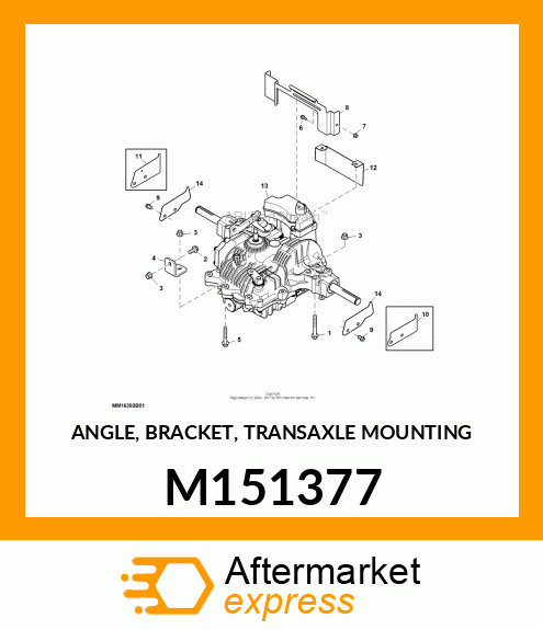 ANGLE, BRACKET, TRANSAXLE MOUNTING M151377