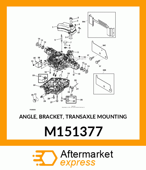 ANGLE, BRACKET, TRANSAXLE MOUNTING M151377