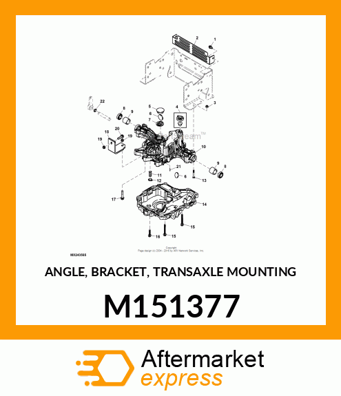 ANGLE, BRACKET, TRANSAXLE MOUNTING M151377