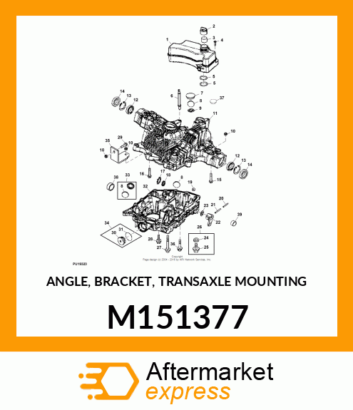 ANGLE, BRACKET, TRANSAXLE MOUNTING M151377