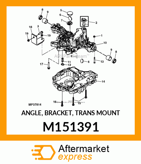 ANGLE, BRACKET, TRANS MOUNT M151391