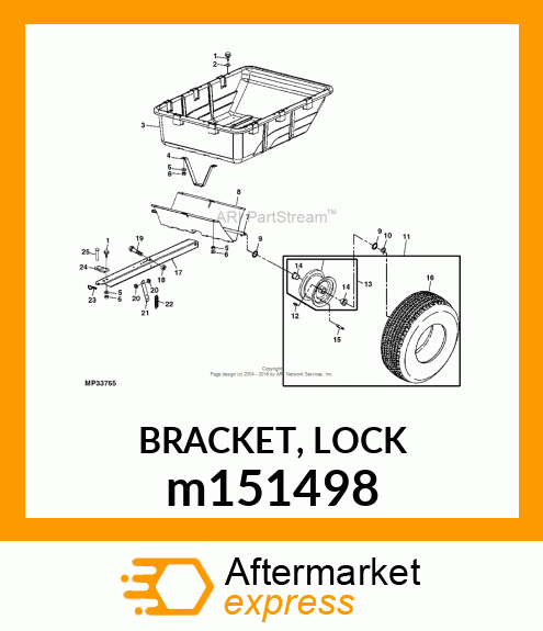 BRACKET, LOCK m151498