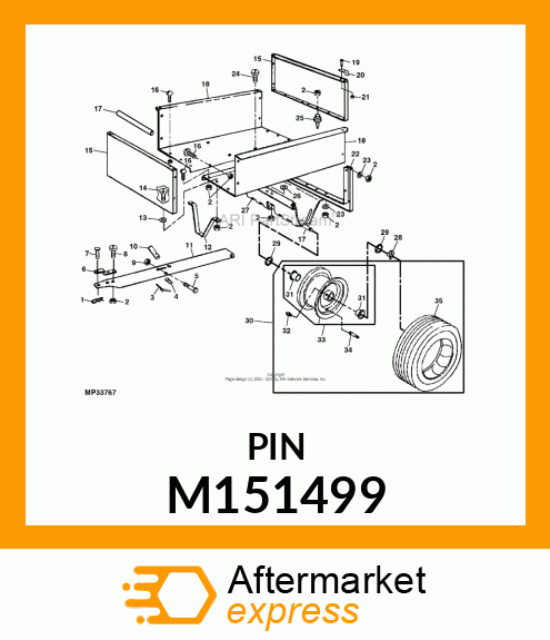 PIN, HITCH M151499