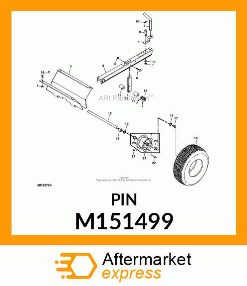 PIN, HITCH M151499