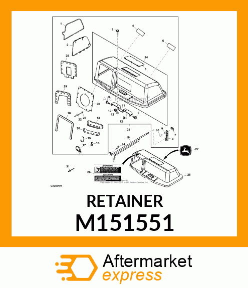 RETAINER M151551