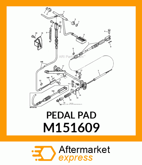 PAD, BRAKE PEDAL M151609