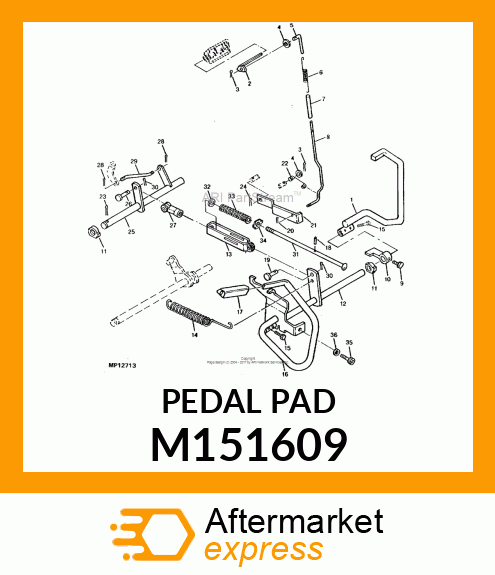 PAD, BRAKE PEDAL M151609