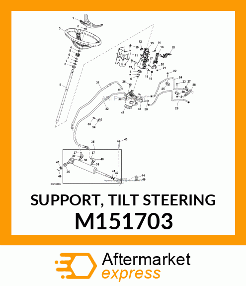 SUPPORT, TILT STEERING M151703