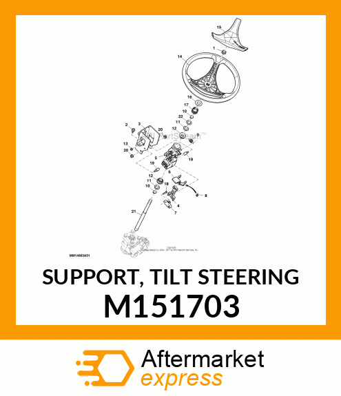 SUPPORT, TILT STEERING M151703