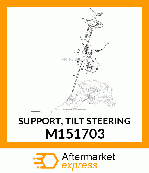 SUPPORT, TILT STEERING M151703