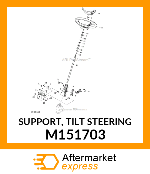 SUPPORT, TILT STEERING M151703