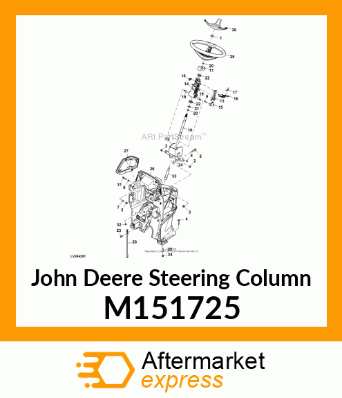 STEERING COLUMN, COLUMN,STEERING M151725