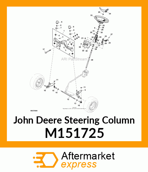 STEERING COLUMN, COLUMN,STEERING M151725