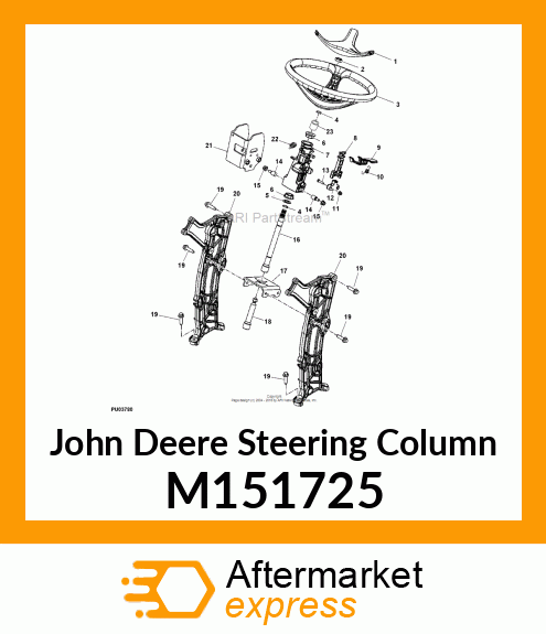 STEERING COLUMN, COLUMN,STEERING M151725