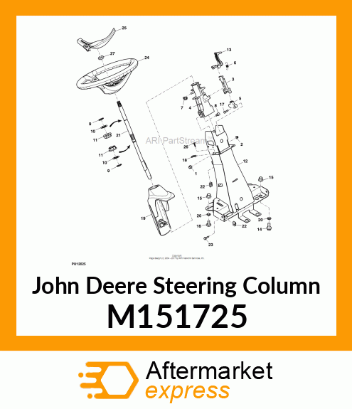 STEERING COLUMN, COLUMN,STEERING M151725