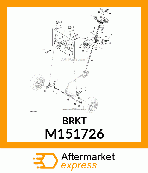 LEVER, TILT STEERING M151726