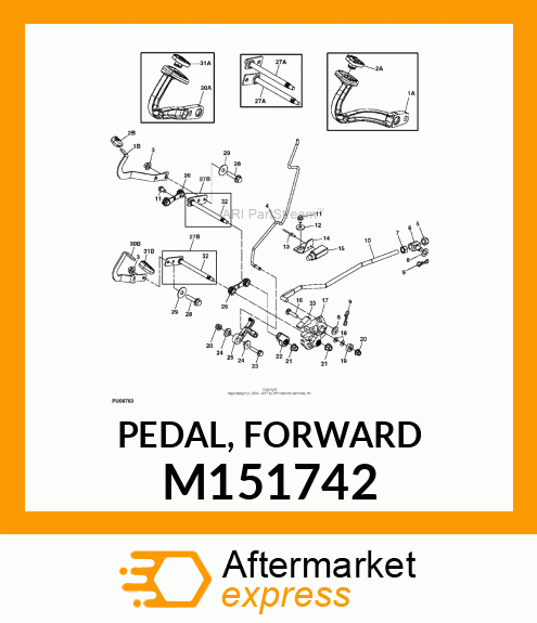 PEDAL, FORWARD M151742