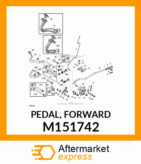 PEDAL, FORWARD M151742